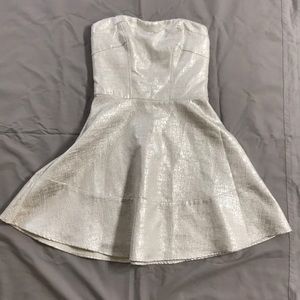 Silver cocktail dress from Express
